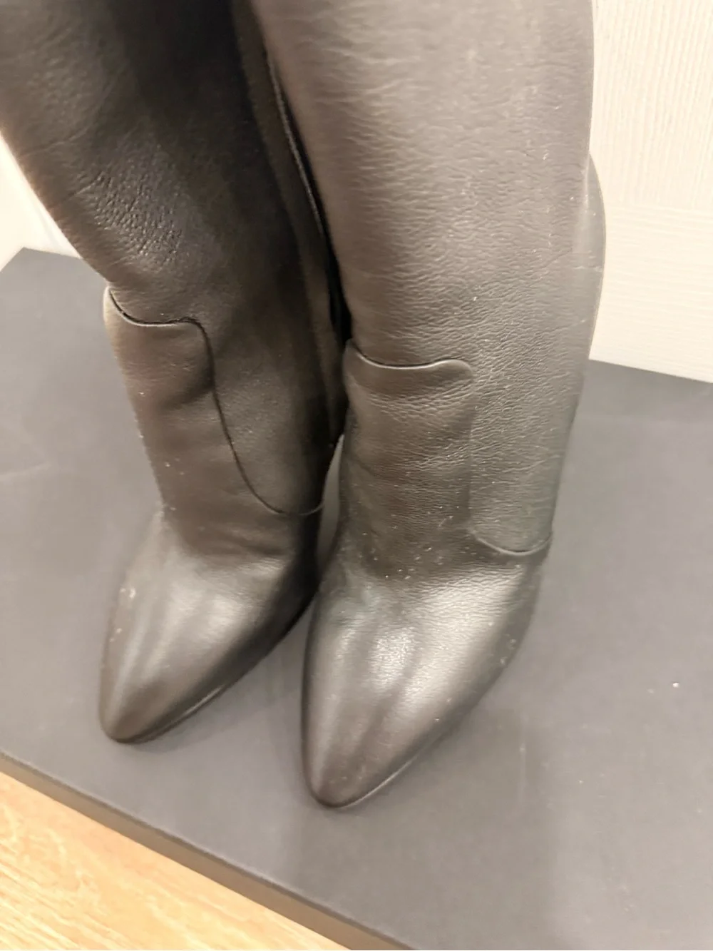 Giuseppe Zanotti Olinda Kiry Black Over-the-Knee Pointed-Toe Stiletto Boots